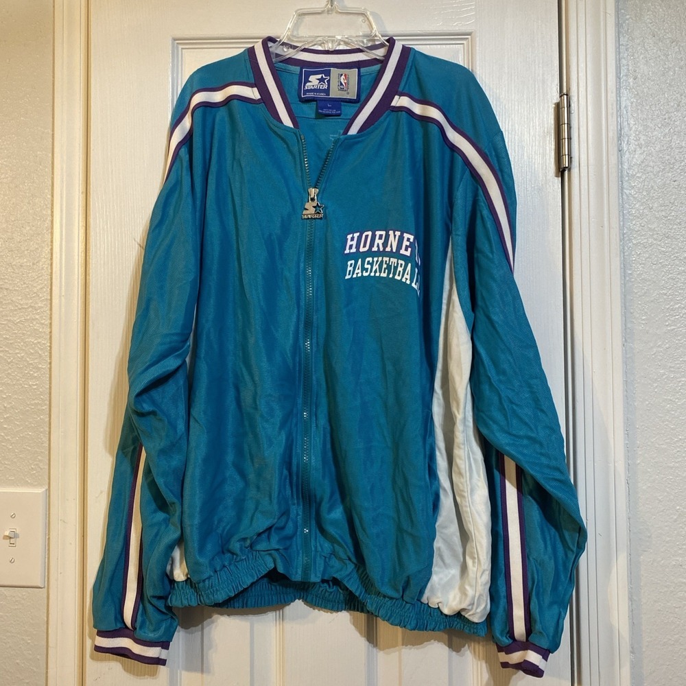Vintage 90s Charlotte Hornets Starter Jacket Size L